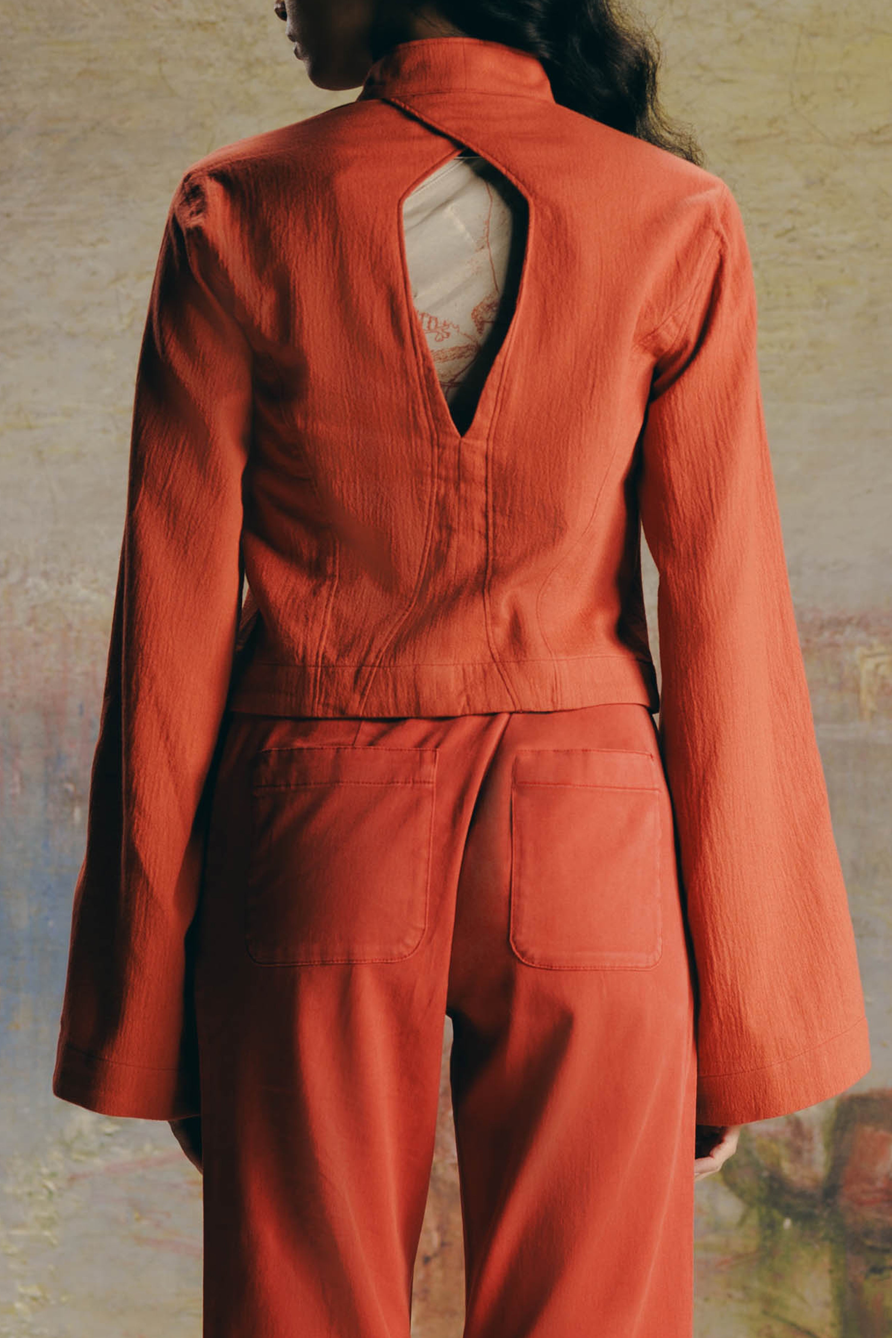 Nehru Crepe Overshirt