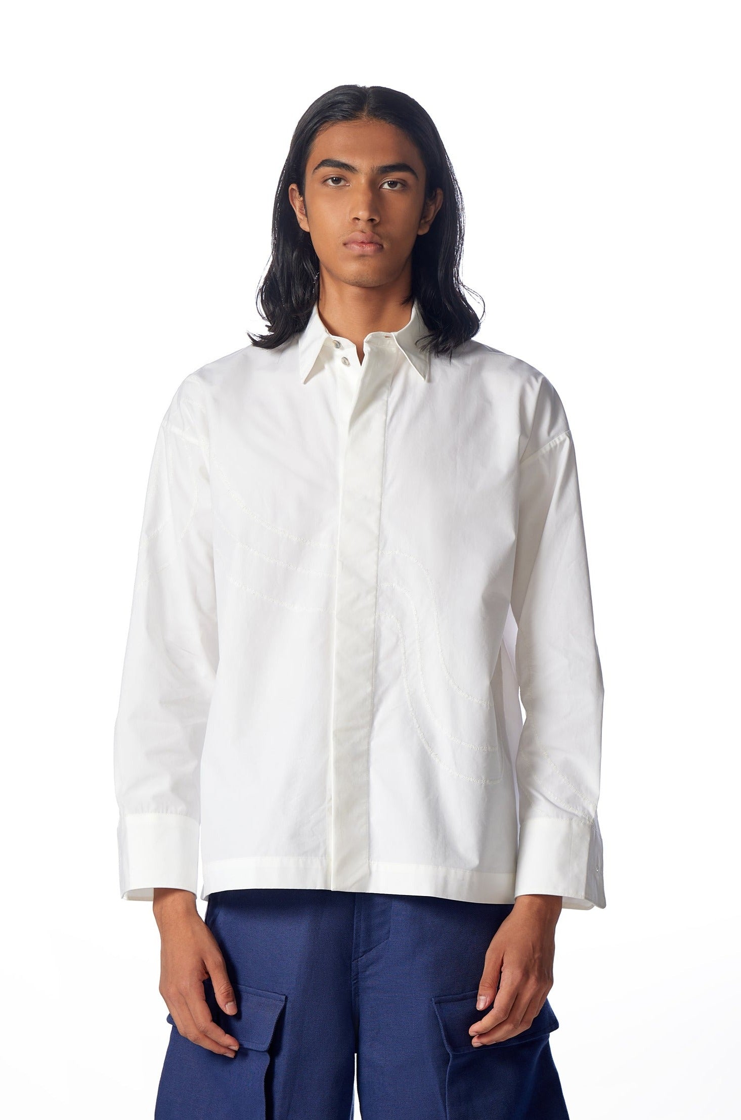 Pravah Boxy Fit Dress Shirt