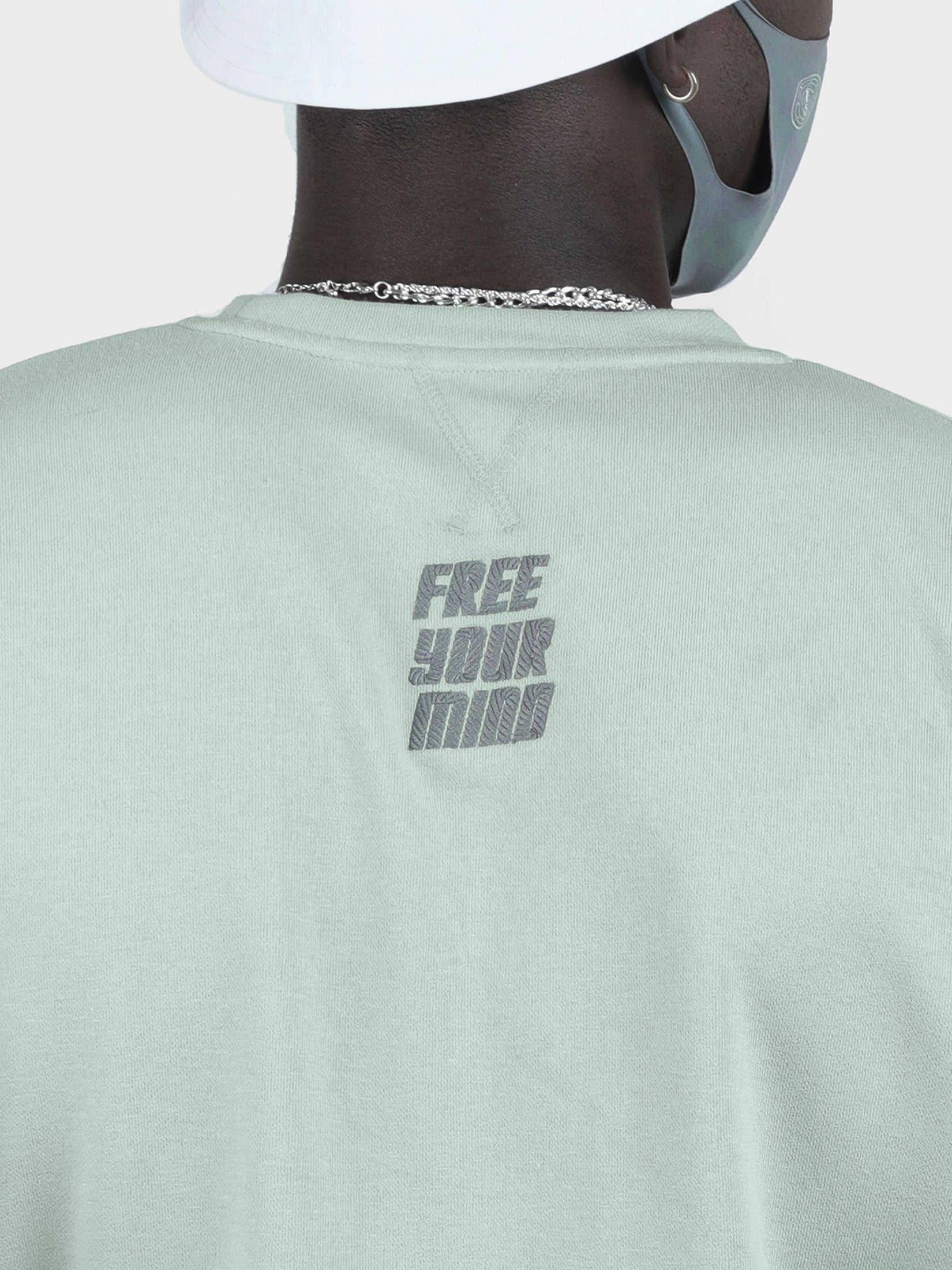 THIRD EYE EMBROIDERED FRENCH TERRY SWEATSHIRT