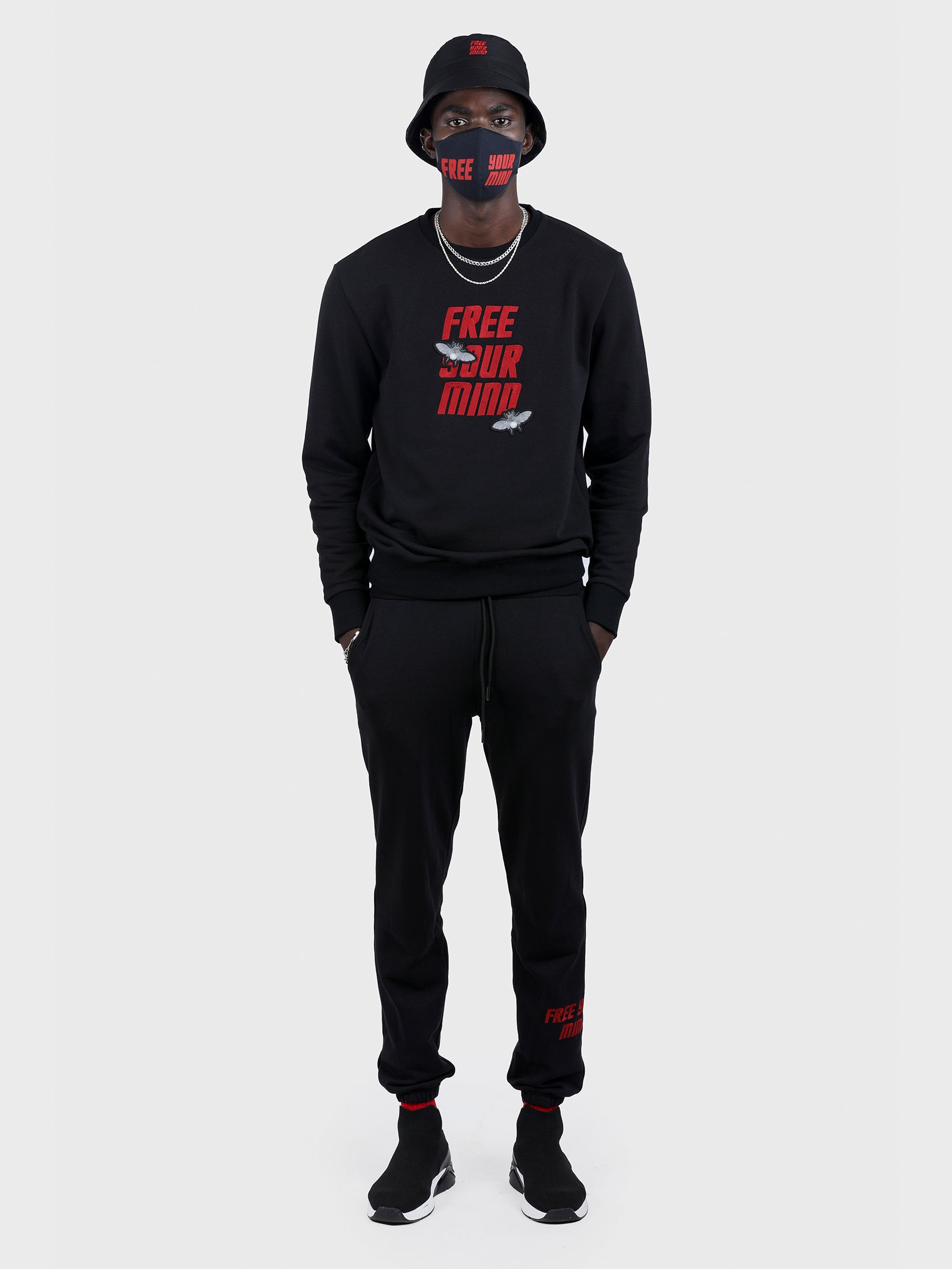 FREE YOUR MIND EMBROIDERED FRENCH TERRY SWEATSHIRT