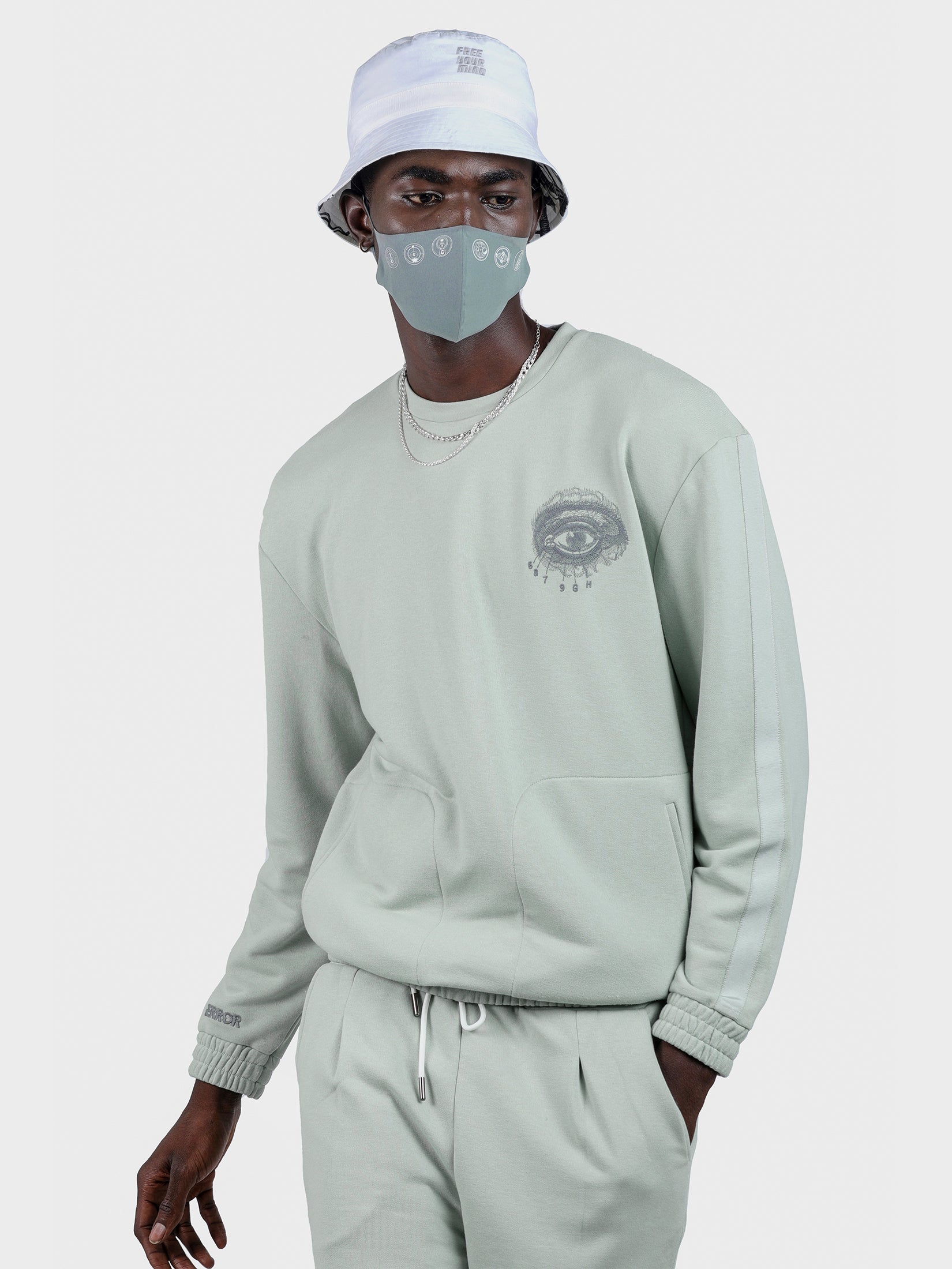 THIRD EYE EMBROIDERED FRENCH TERRY SWEATSHIRT