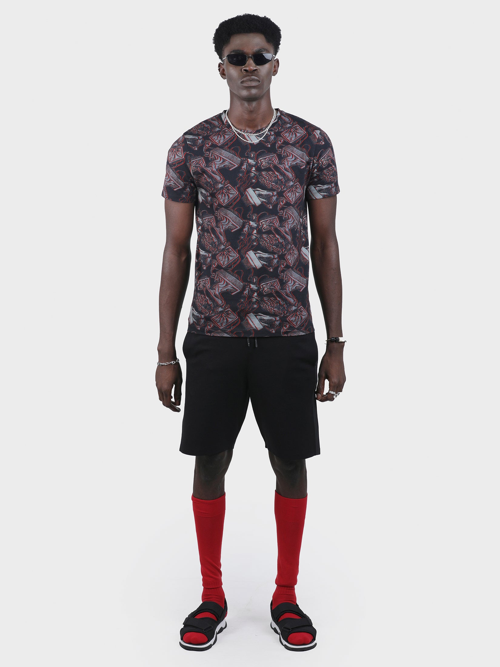 CTRL ESC EMBROIDERED PRINTED TEE