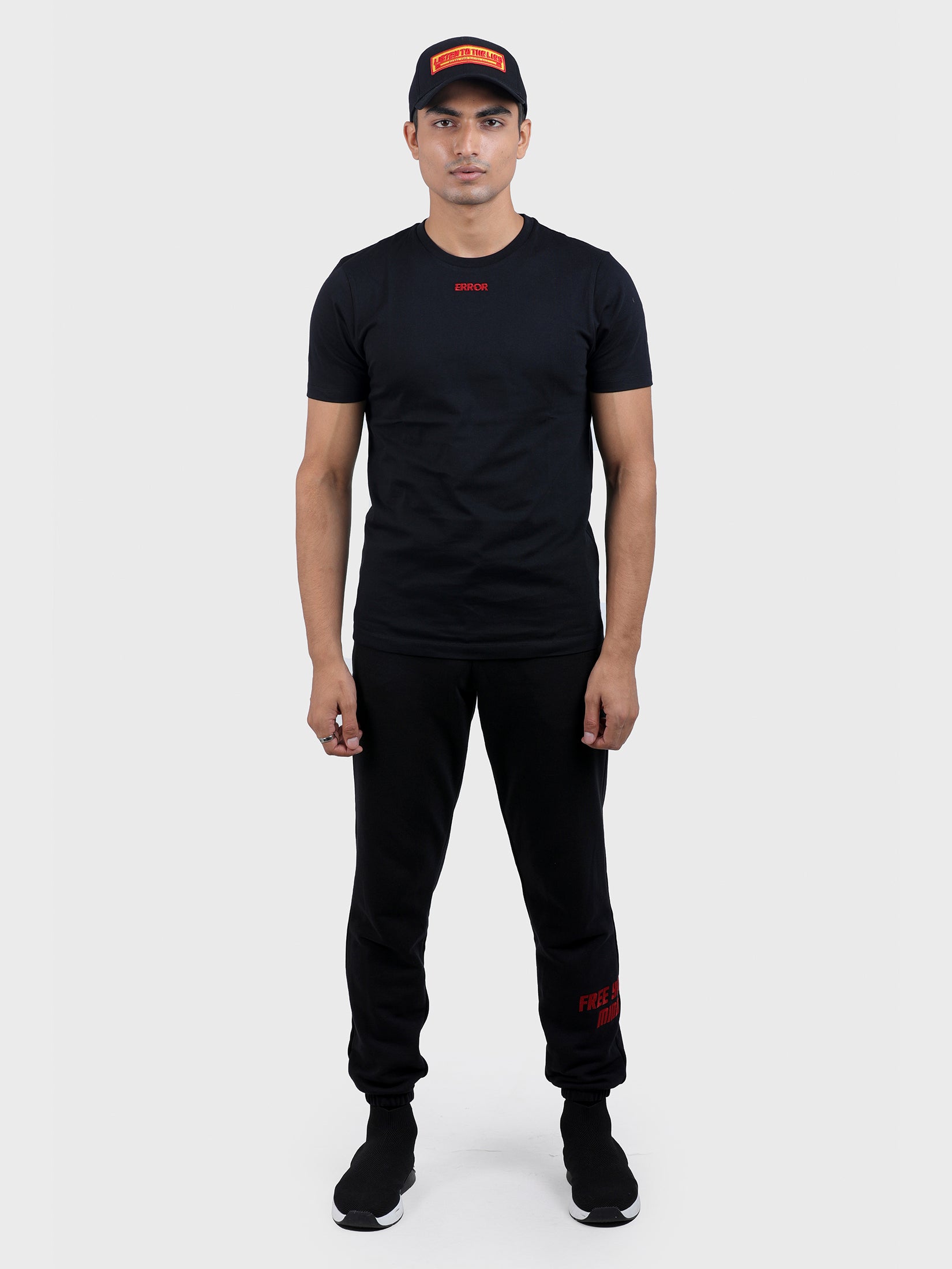 404 PRINTED EMBROIDERED TEE