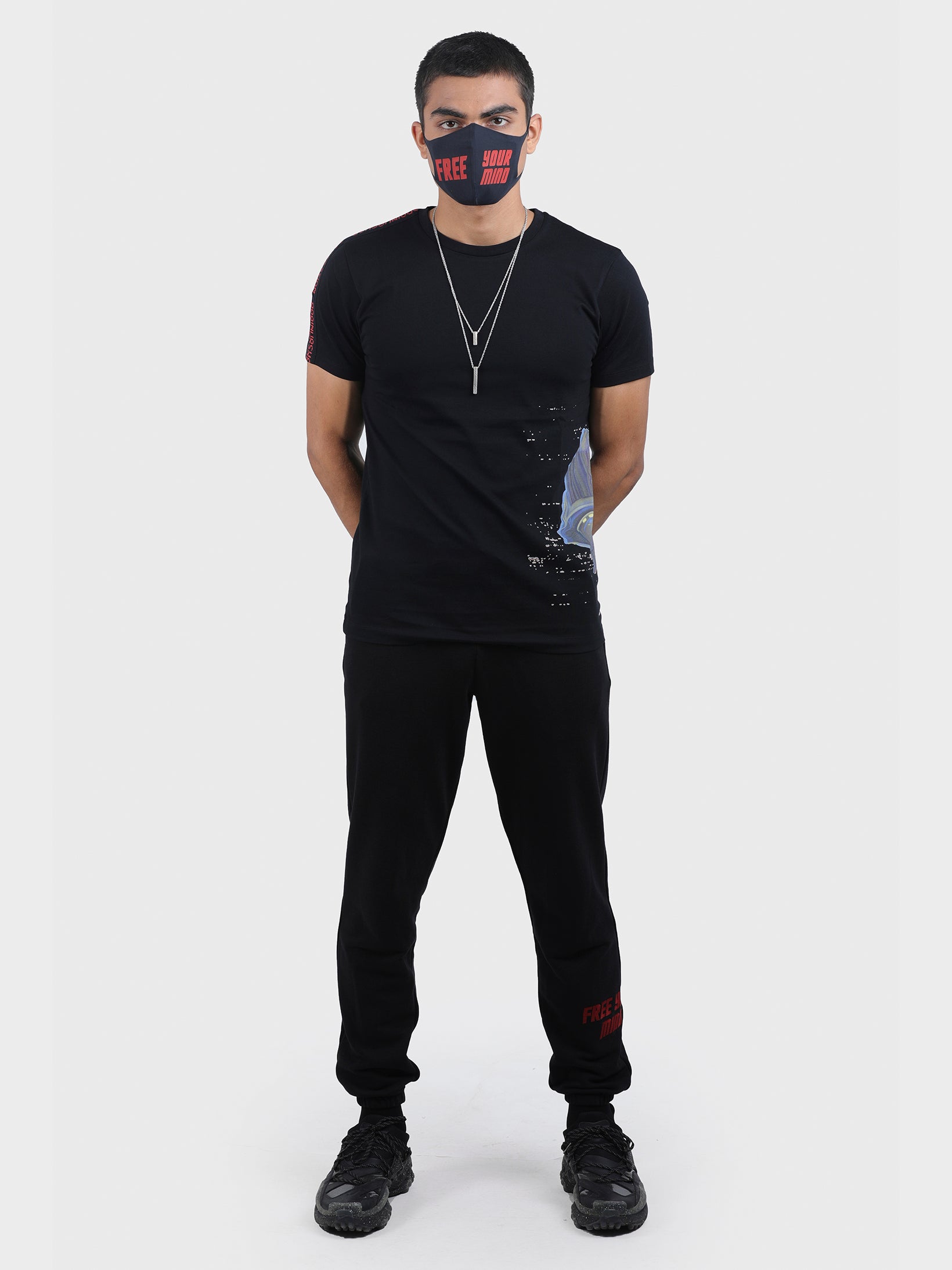 SURVEILLANCE GROSGRAIN TAPE PRINTED TEE