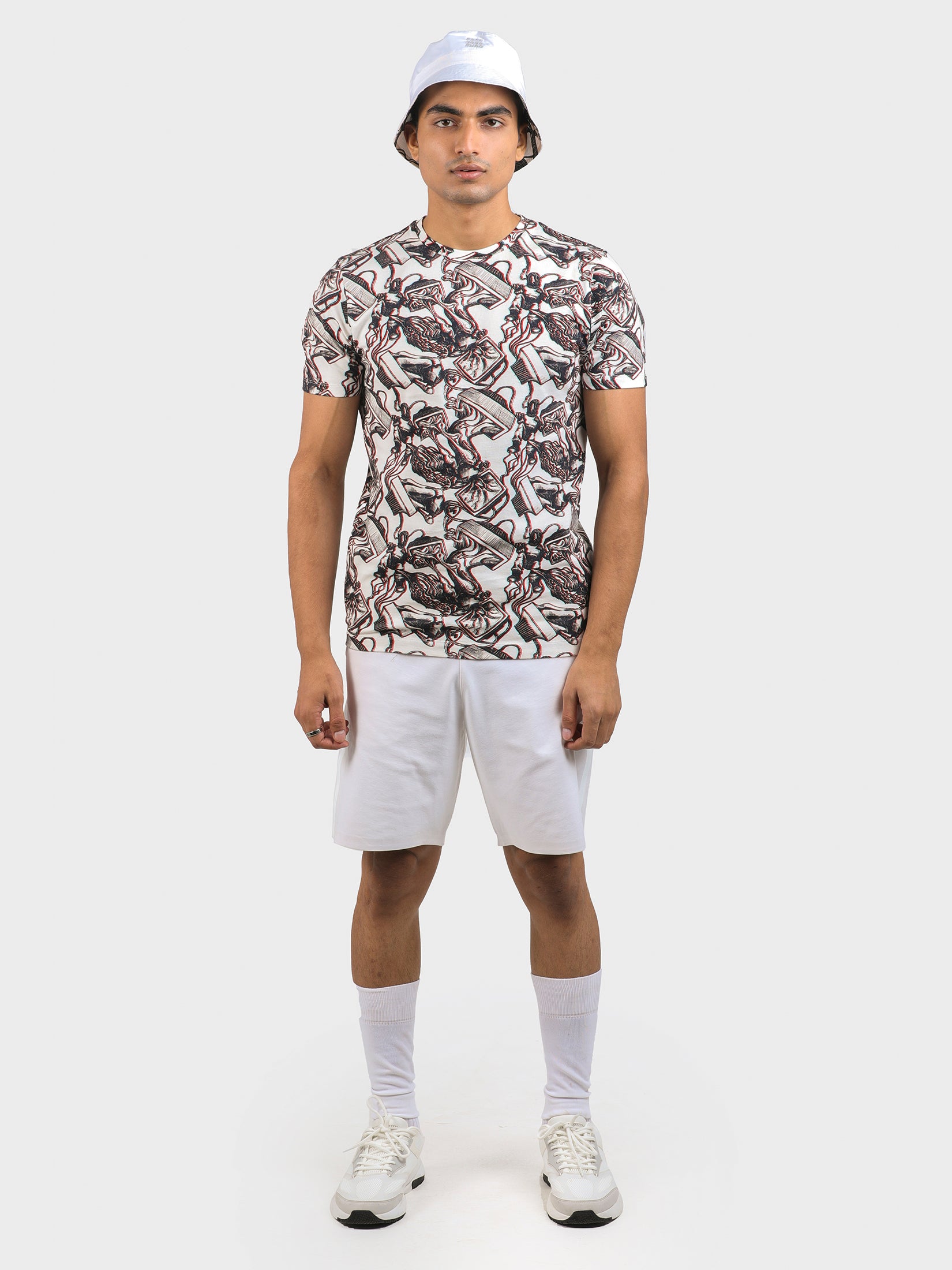 CTRL ESC EMBROIDERED PRINTED TEE