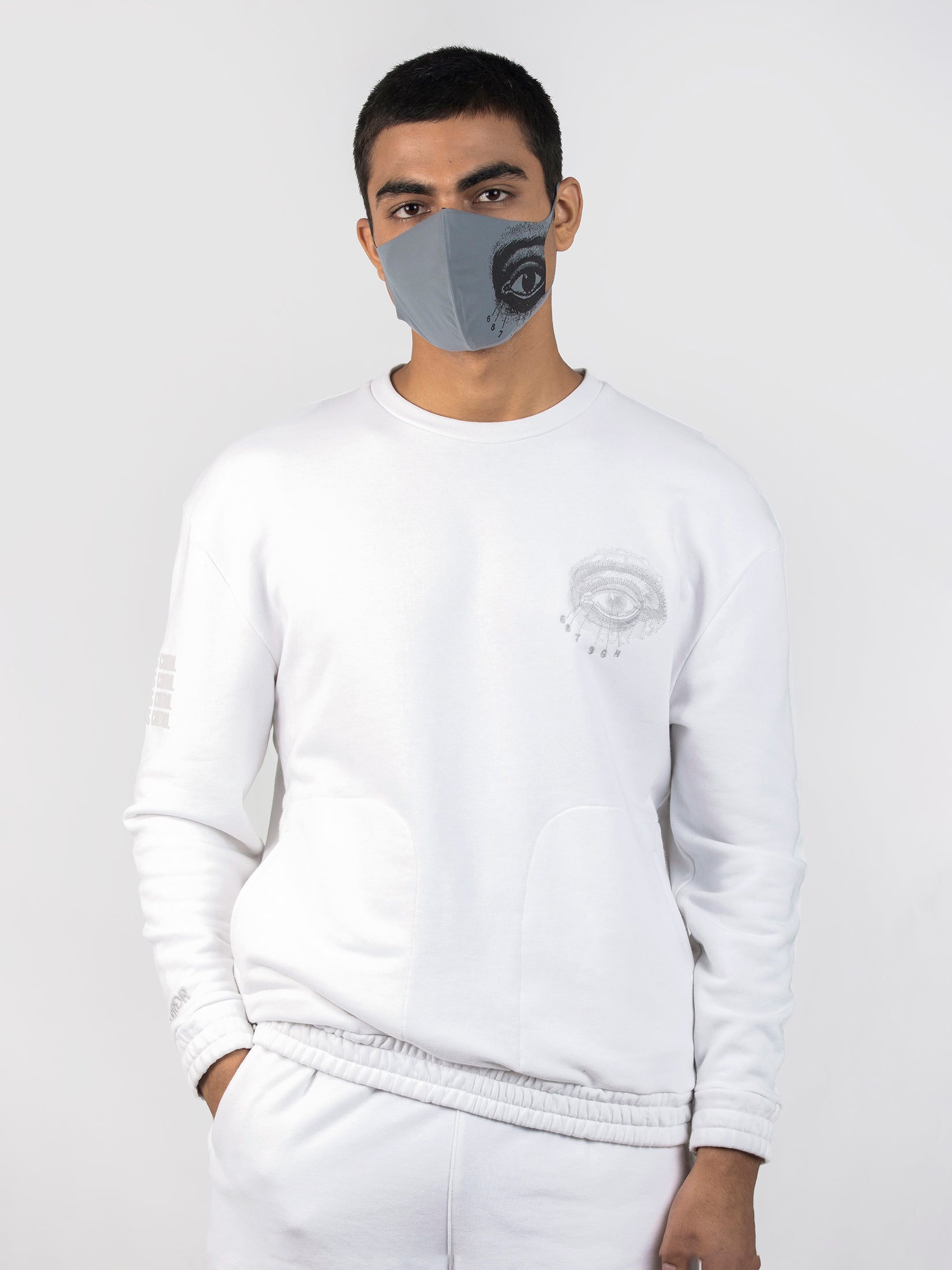 THIRD EYE EMBROIDERED FRENCH TERRY SWEATSHIRT