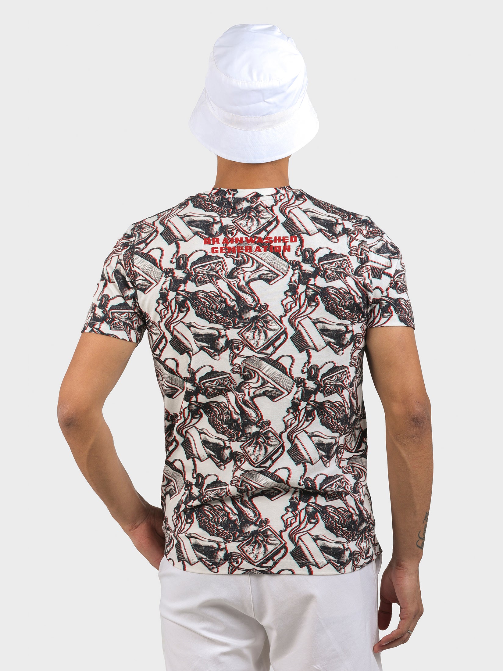 CTRL ESC EMBROIDERED PRINTED TEE