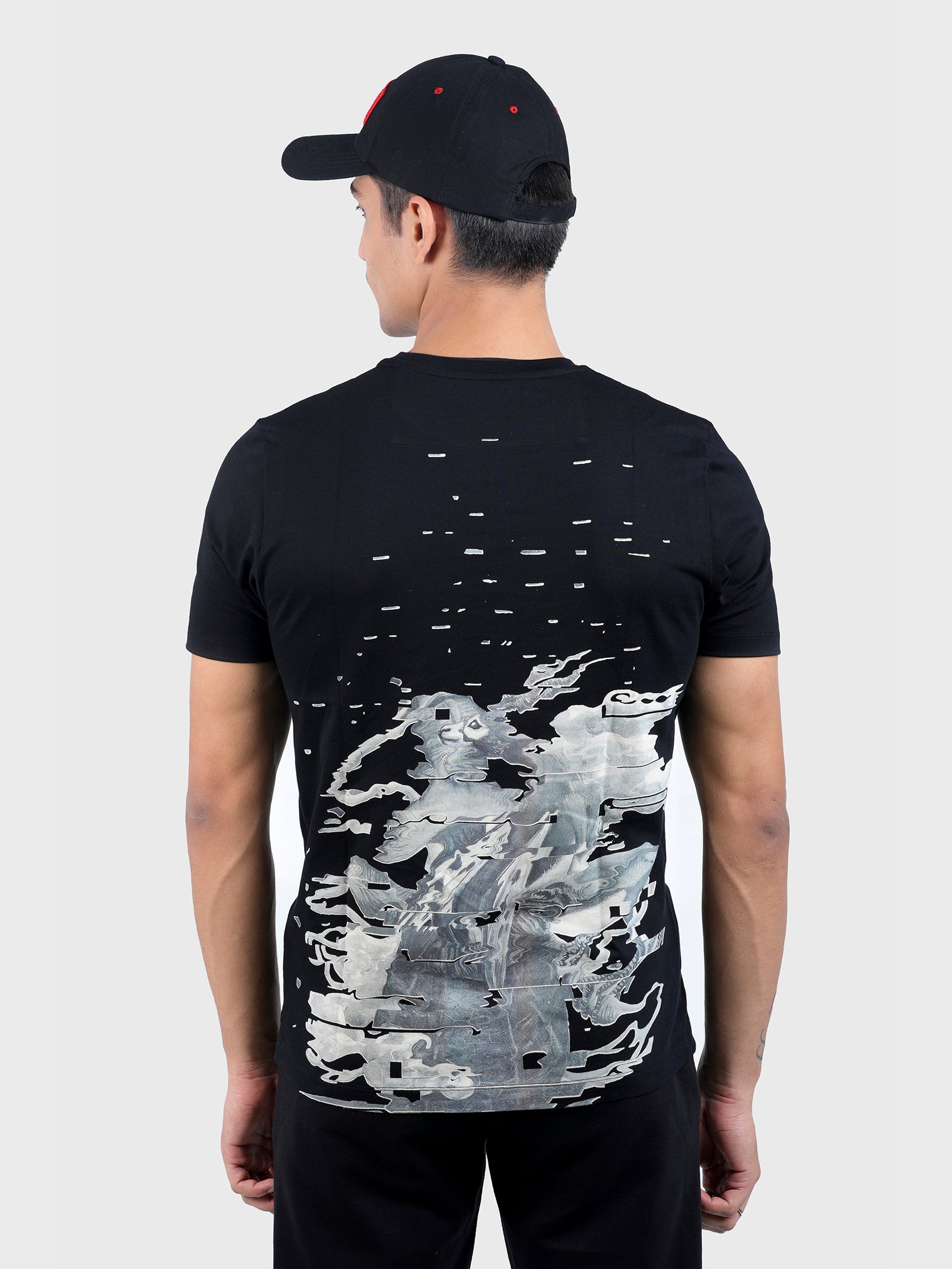 404 PRINTED EMBROIDERED TEE