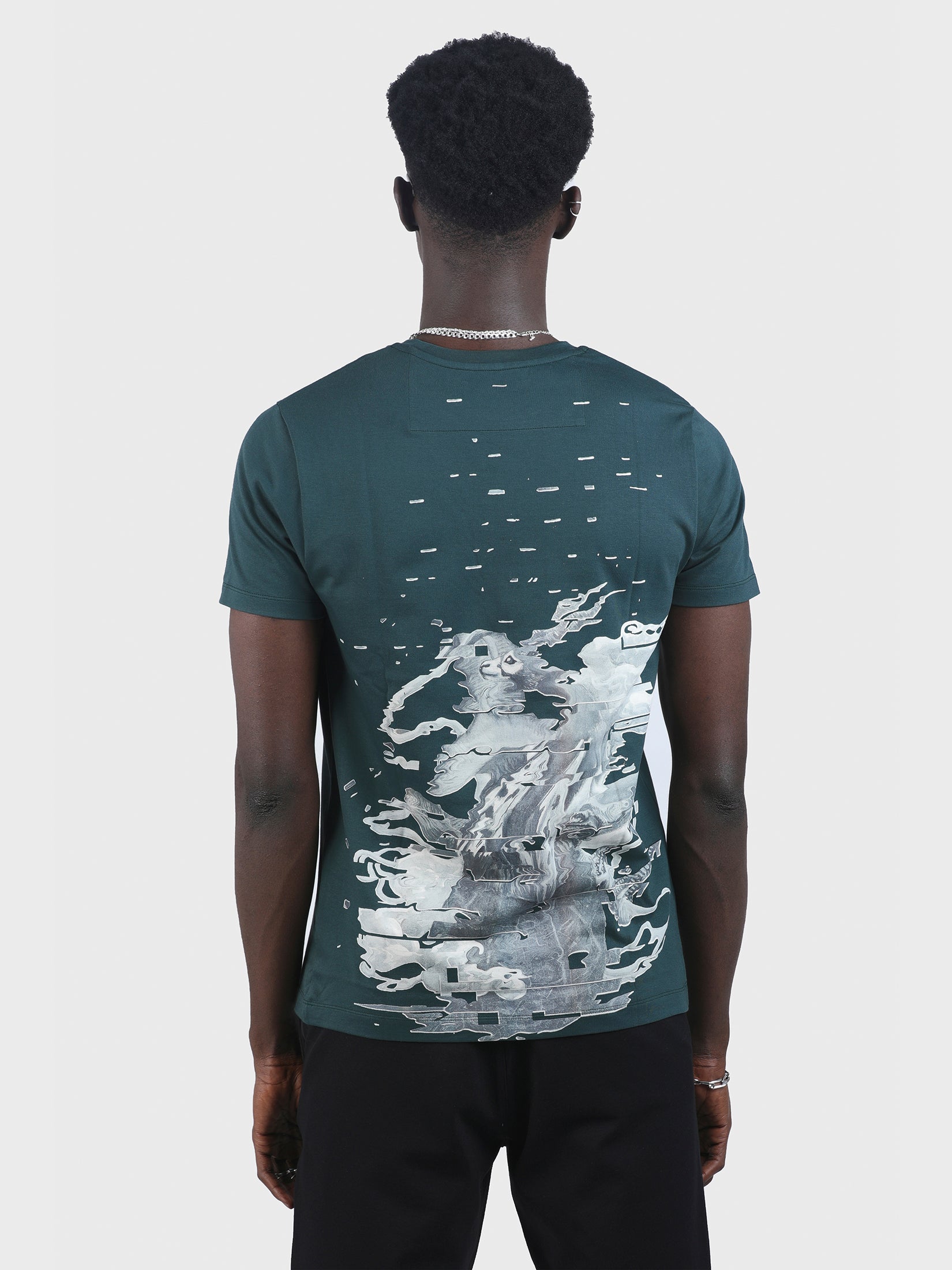 404 PRINTED EMBROIDERED TEE