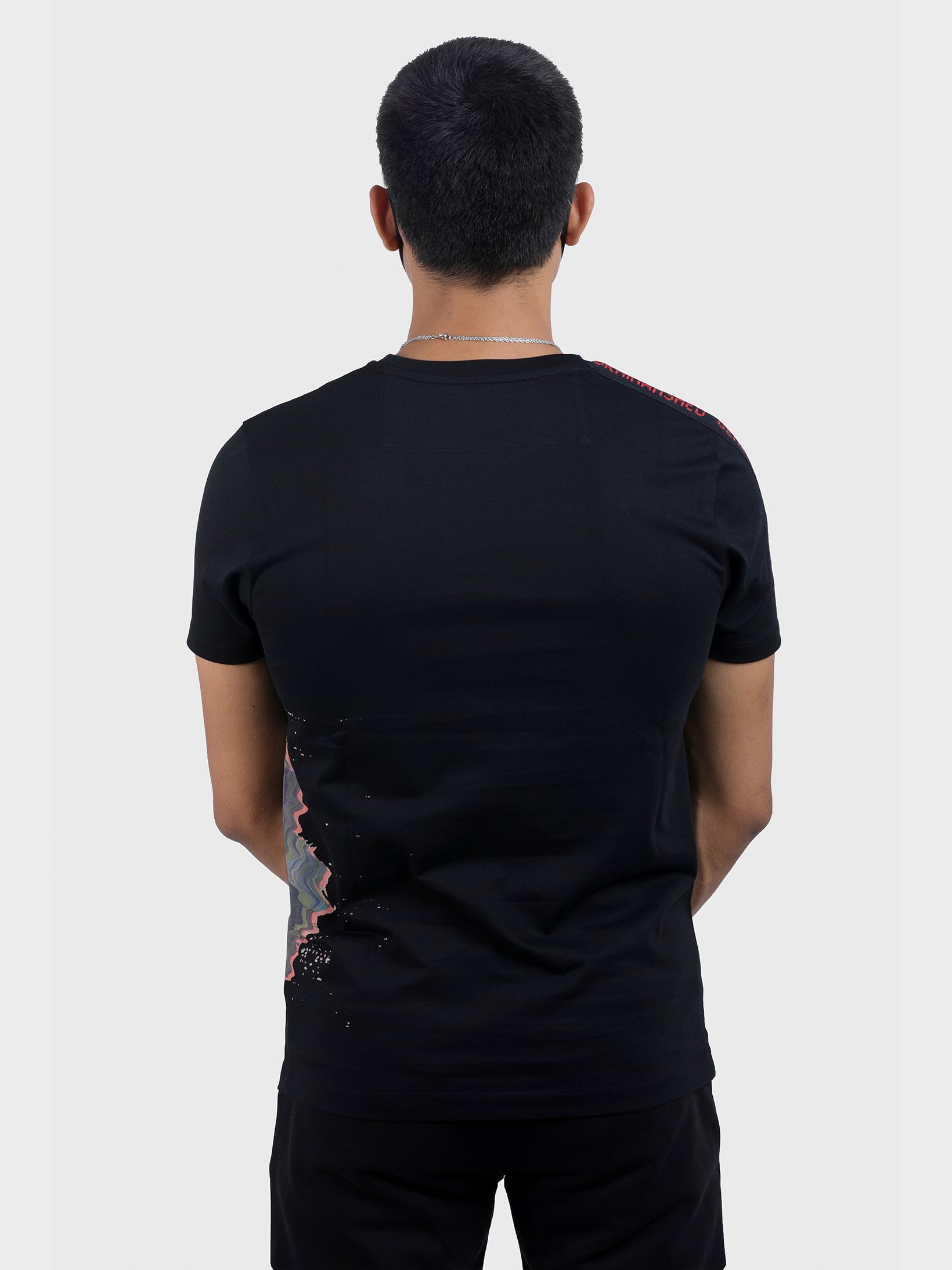 SURVEILLANCE GROSGRAIN TAPE PRINTED TEE