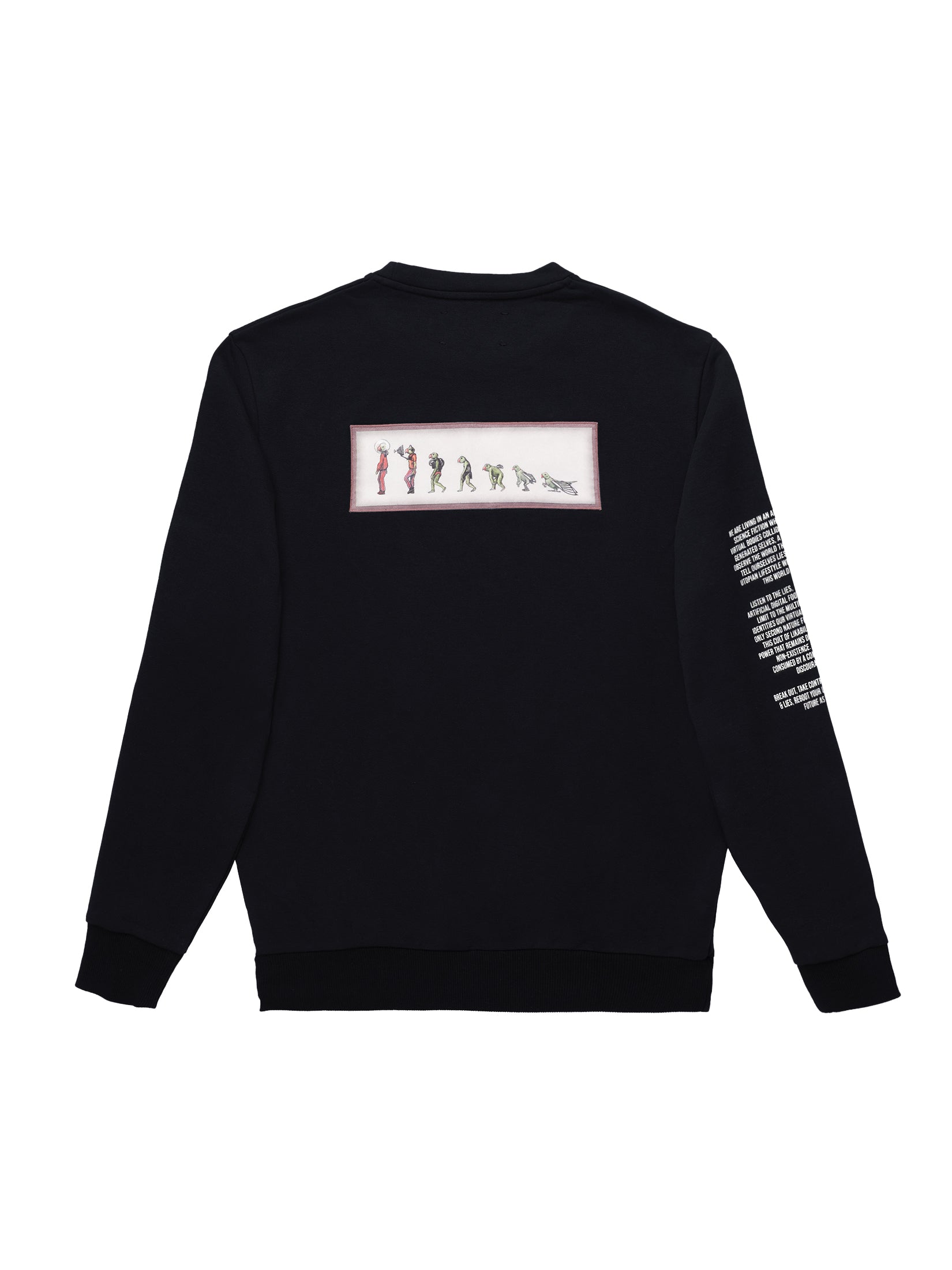 PROGRAMMING SUEDE PATCH FRENCH TERRY SWEATSHIRT