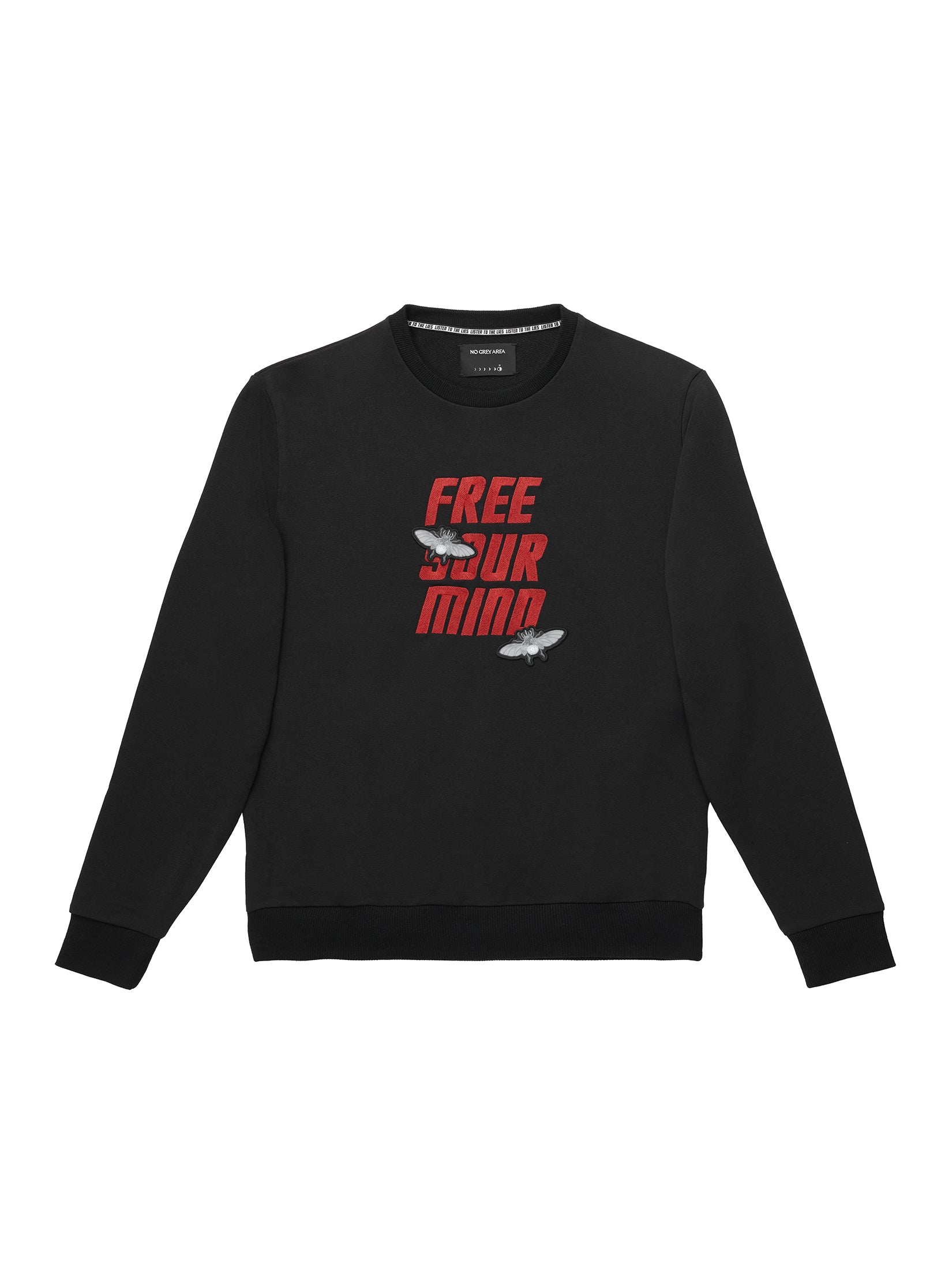FREE YOUR MIND EMBROIDERED FRENCH TERRY SWEATSHIRT