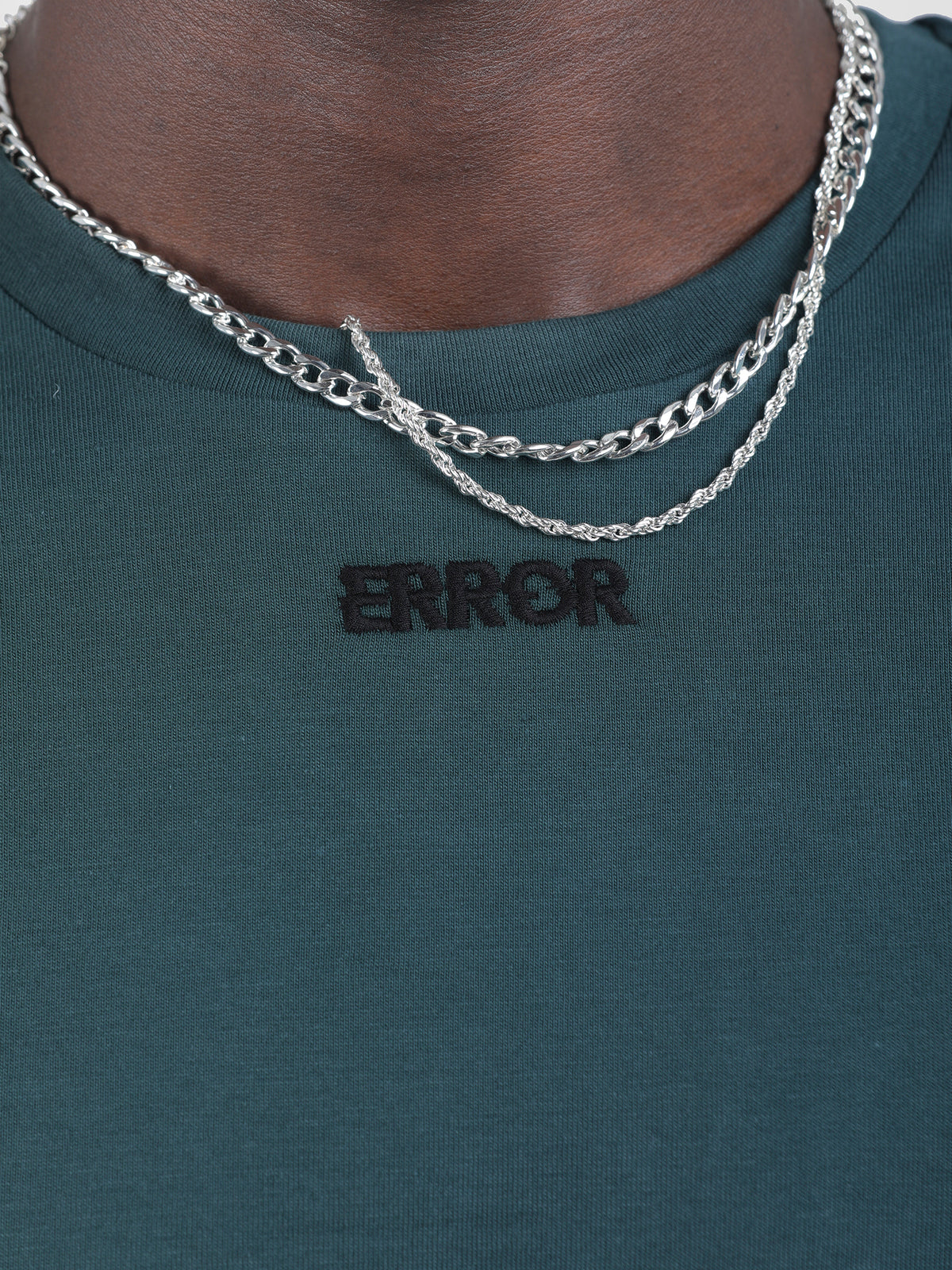 404 PRINTED EMBROIDERED TEE