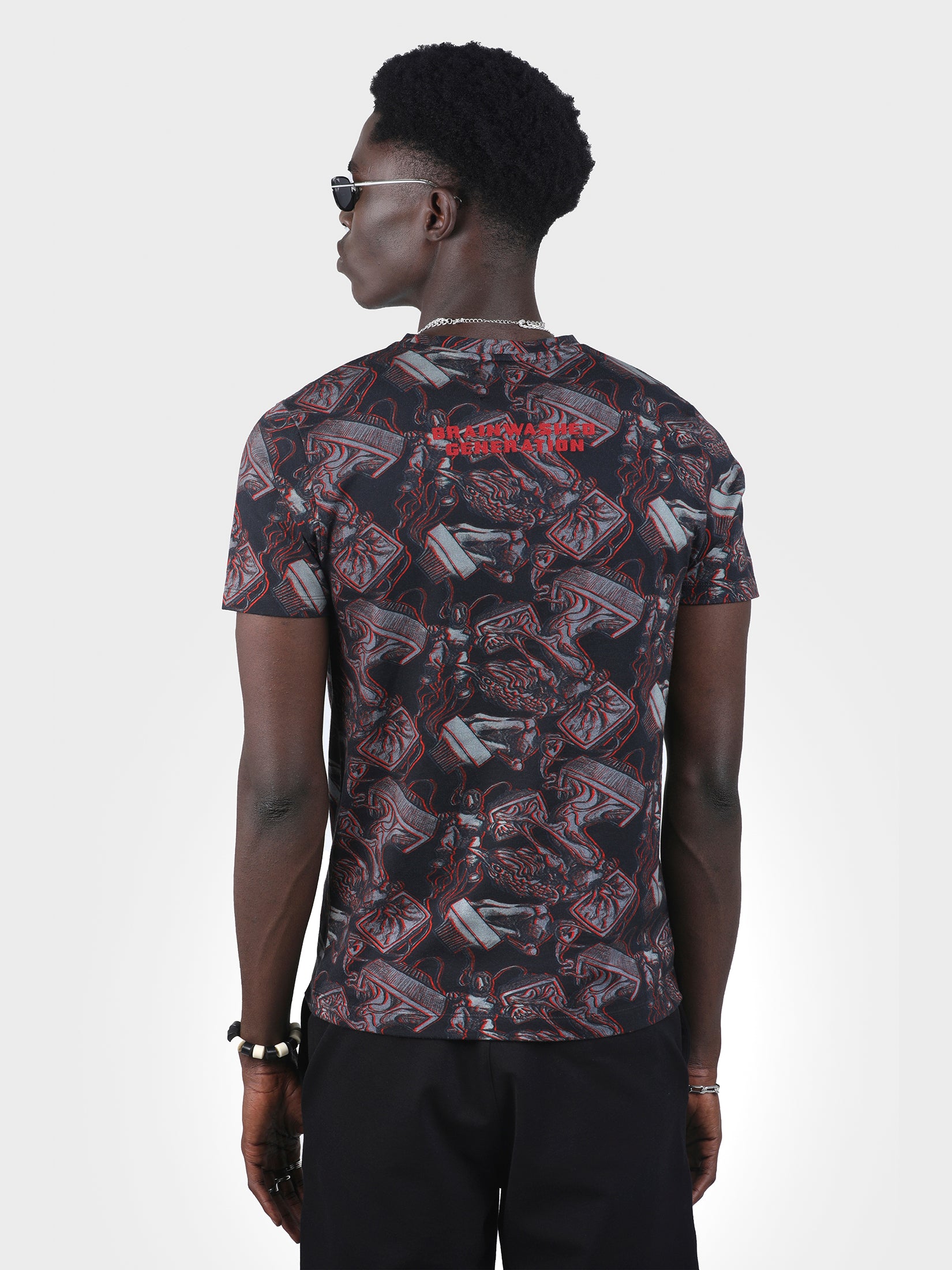CTRL ESC EMBROIDERED PRINTED TEE