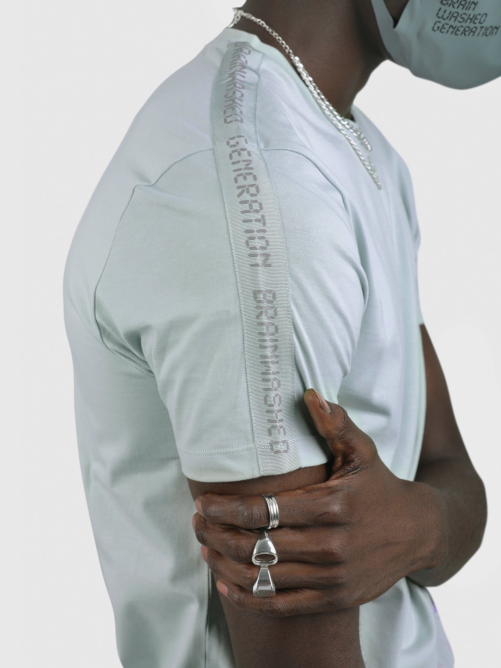 SURVEILLANCE GROSGRAIN TAPE PRINTED TEE