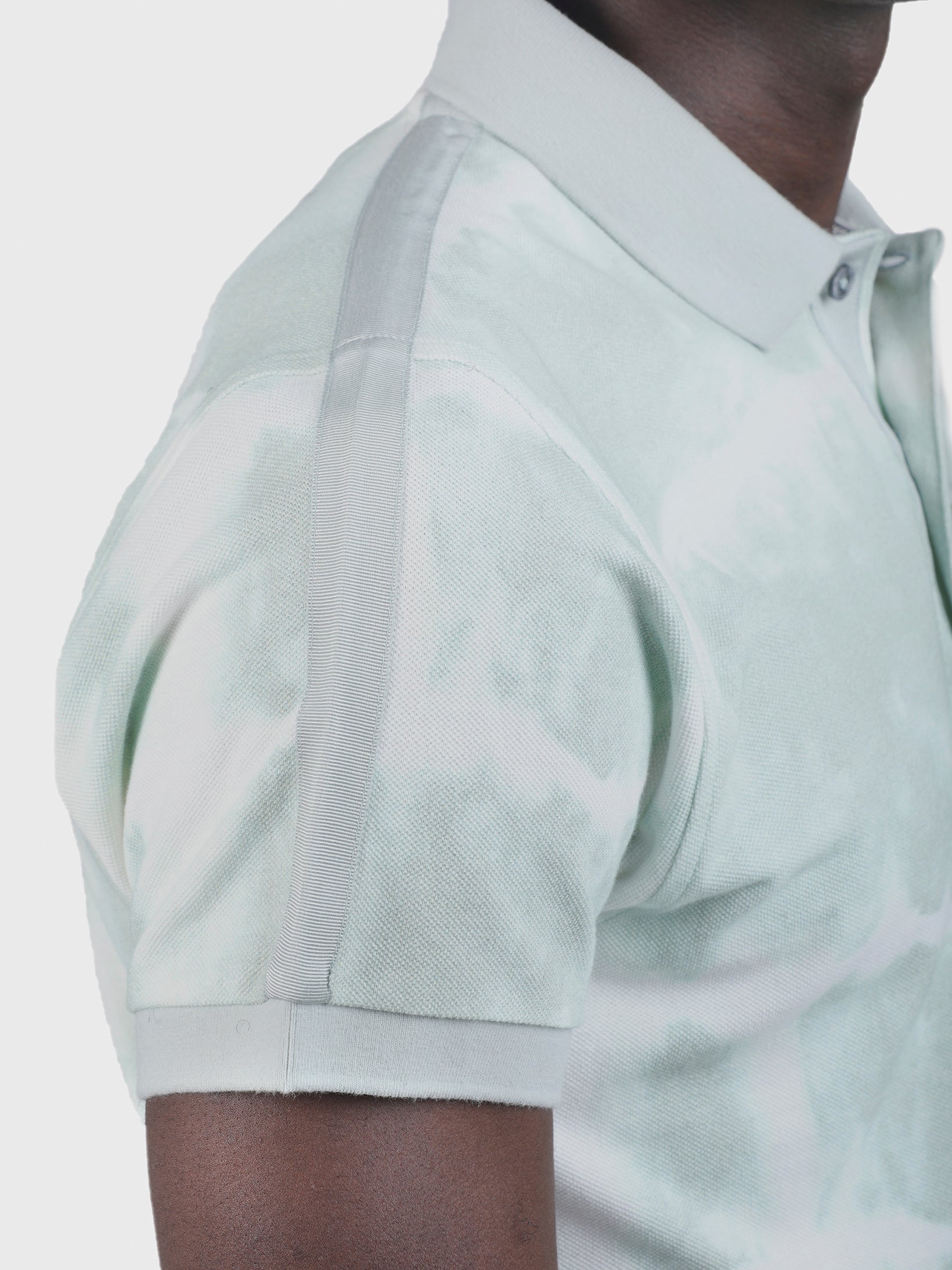 BRAINWASHED EMBROIDERED TIE DYE POLO