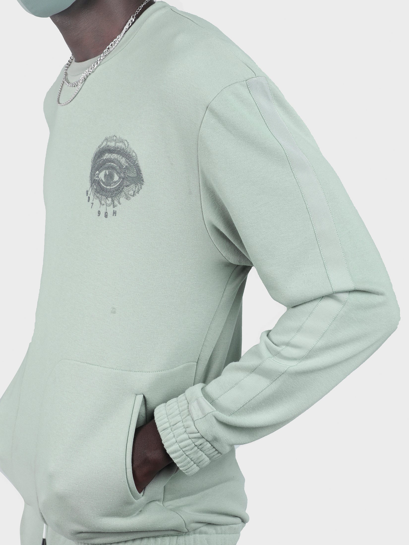 THIRD EYE EMBROIDERED FRENCH TERRY SWEATSHIRT
