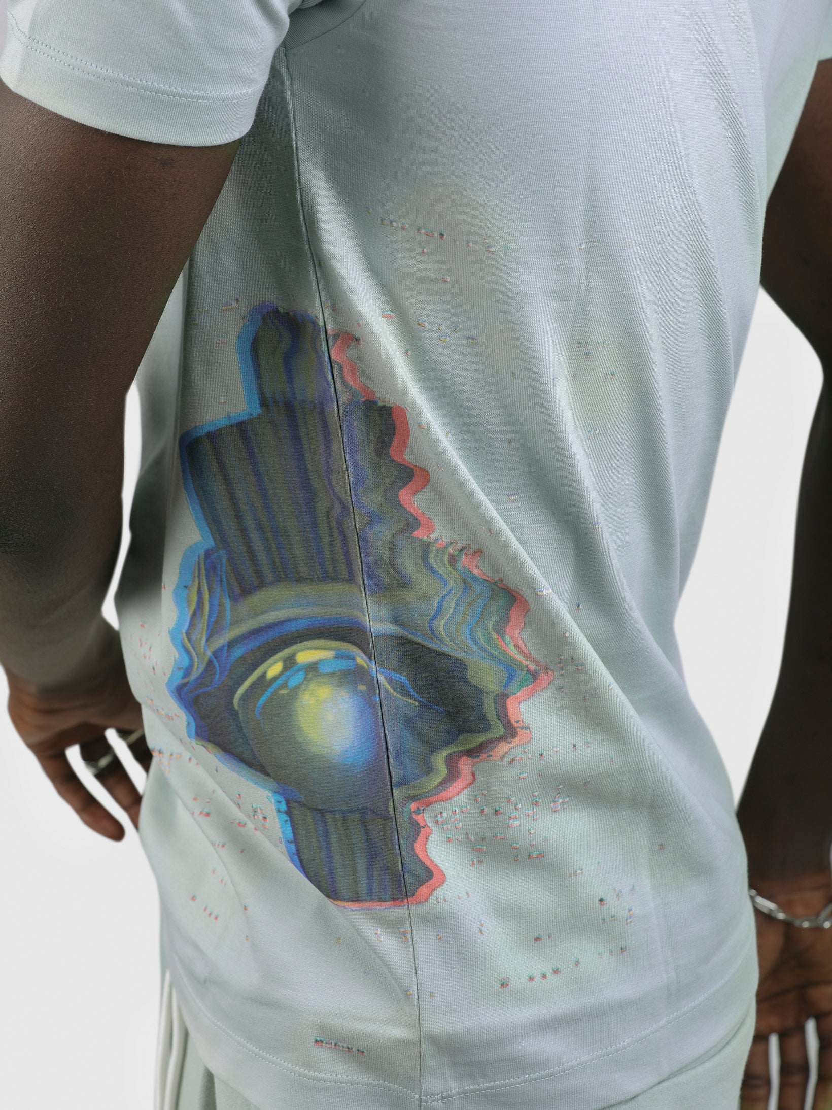 SURVEILLANCE GROSGRAIN TAPE PRINTED TEE