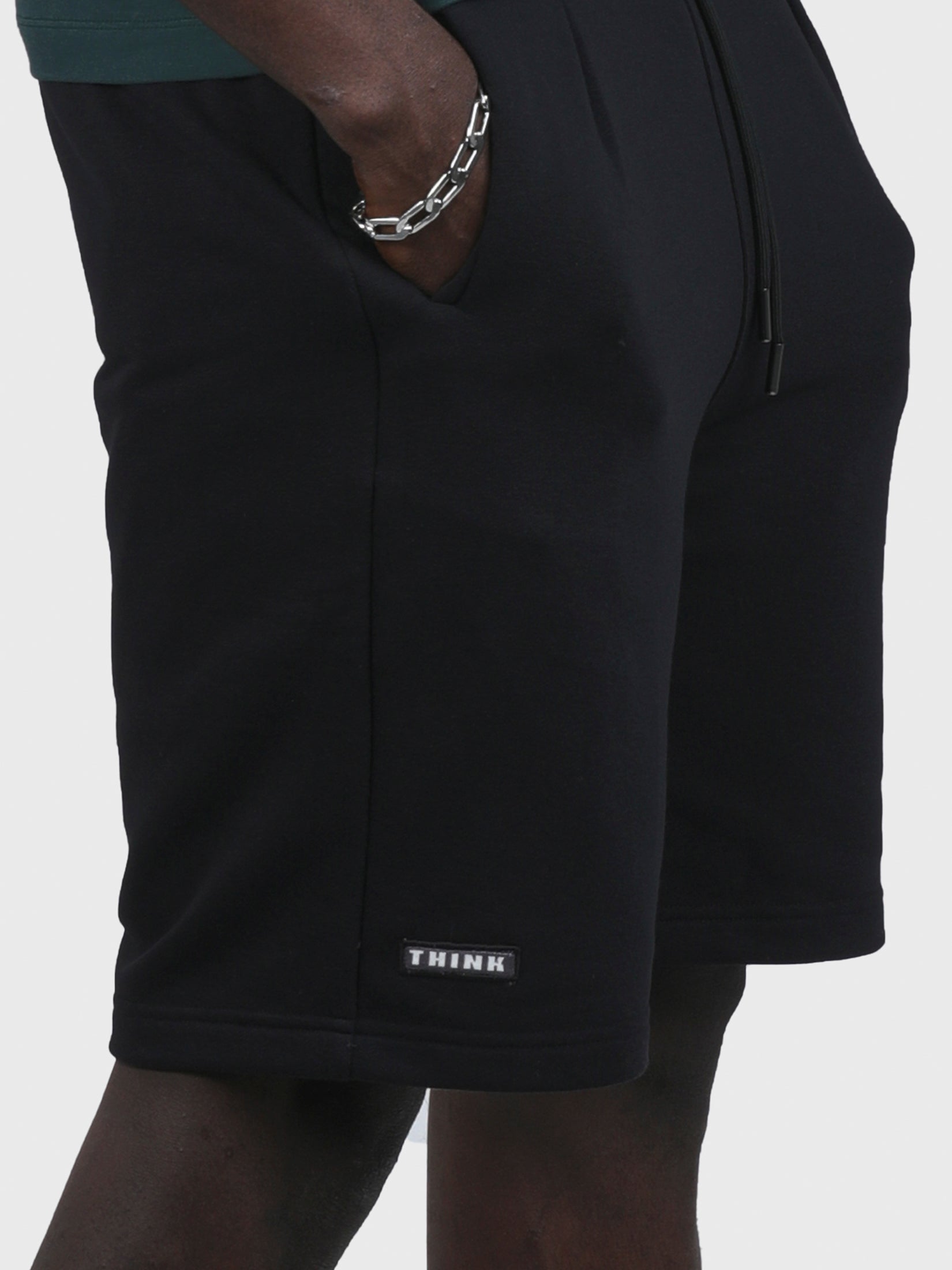 STAY CONFINED APPLIQUED FRENCH TERRY SHORTS