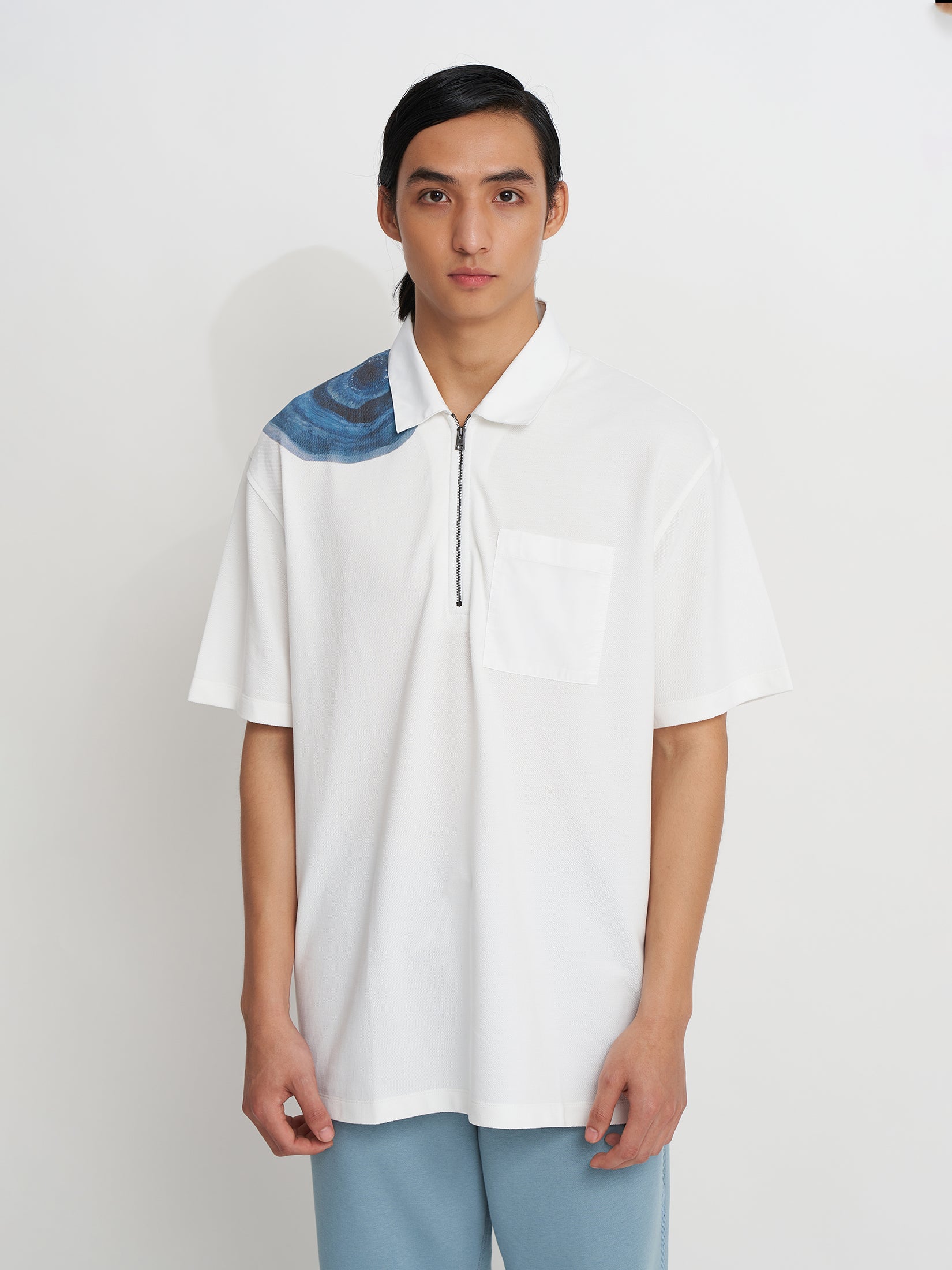 WATER MEMORY OVERSIZED POLO