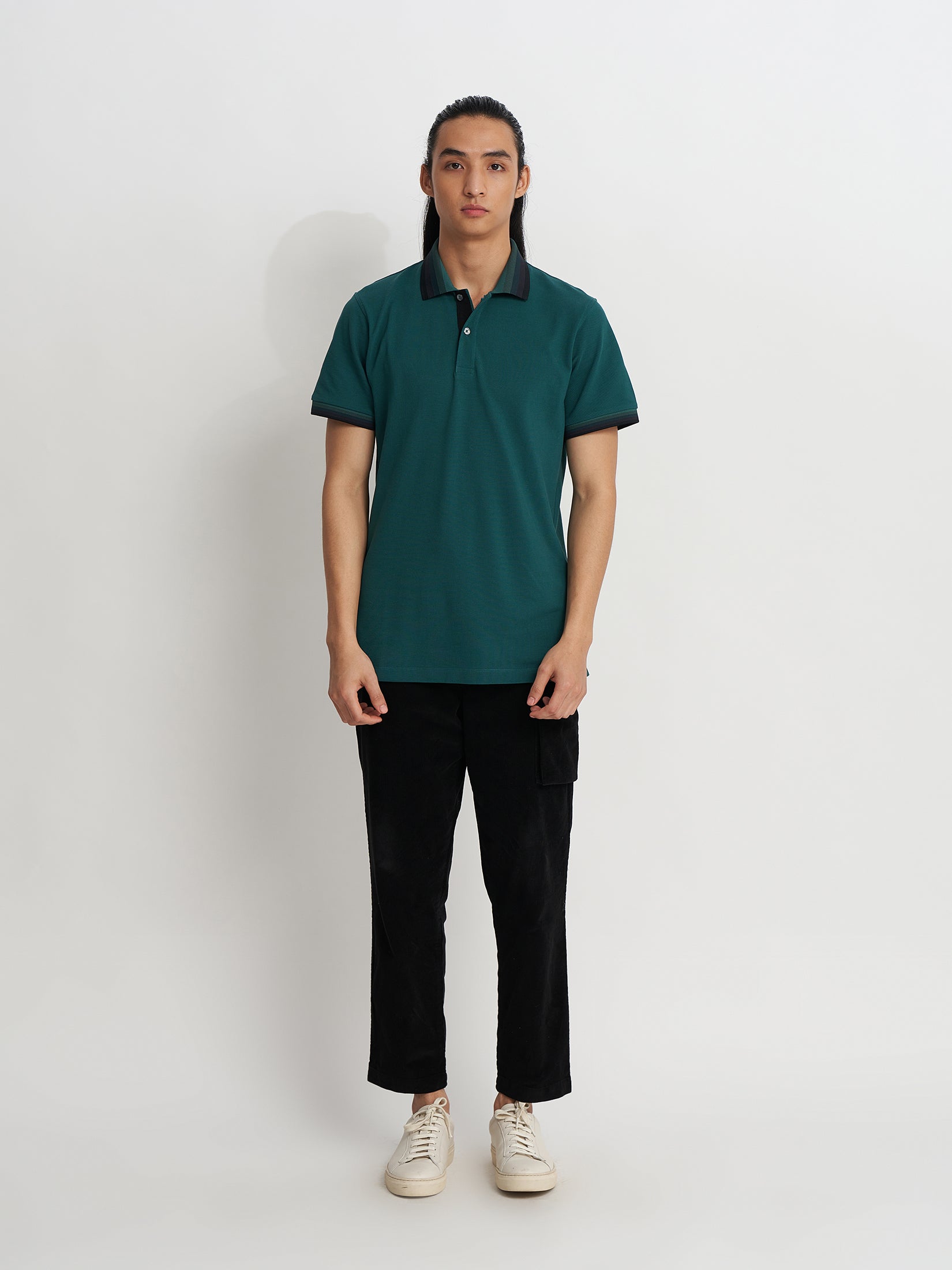 OMBRE COLLAR POLO